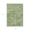 Homeroots 8' X 10' Green Washable Indoor Outdoor Area Rug 598821 - alternate 4