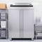 Koolmore 54 in. Two-Door Reach-In Freezer with Top-Mounted Compressor, 49 cu. ft. in Stainless-Steel KM-RIF-2D-SS-TM - alternate 6