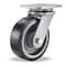 Zoro Select Plte Caster, Swvl, Poly, 6", 1560 lb., Blk S-WH-6DB70-4SL-FB - alternate 1