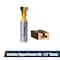Powertec T Track, Tungsten Carbide Tipped Router Bit, 1/2" Shank, 1/2" Dia., Compatible with 1/4" T Bolts 73067 - alternate 1