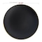 Smarty Had A Party Black with Gold Rim Organic Round Plastic Dinnerware Set (120 Dinner Plates+120 Salad Plates), 240PK 930BGVP-CASE - alternate 6