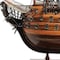 Homeroots 27" Wood Brown Solid Wood Hand Painted Model Boat Tabletop Sculpture 401842 - alternate 4