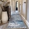 World Rug Gallery Contemporary Modern Abstract Runner Rug 2 ft 7 in x 8 ft Gold 950GOLD27X8 - alternate 3