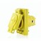 Leviton Watertight Locking Receptacle, Non-NEMA, 20 A, 125/250V AC, 3 Pole, Screw Terminals, Yellow 97W08-S - alternate 1