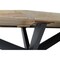 Homeroots 82" Natural And Black Solid Wood And Iron Pedestal Base Dining Table 488678 - alternate 4