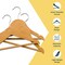 Lifemaster Natural Wooden Kids Hangers 30 Pack, 11.8" Maple Wood with Swivel Hook, Bar & Notches LMWBBH30NT - alternate 3