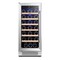 Homeroots 34in X 15in Silver Stainless Steel Single Compartment Wine Refrigerator 720634 - alternate 4