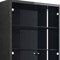 Homeroots 41in Dark Gray Wood Display Cabinet With LED With Two Doors And One Drawer 722649 - alternate 4