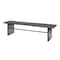 Homeroots Rectangular Indian Mango Woodbrown Tone Finish W Metal Cladding On The Base Dining Bench 376174 - alternate 5