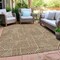 Homeroots 8' X 10' Brown And Beige Abstract Washable Indoor Outdoor Area Rug 594914 - alternate 4