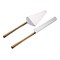 Homeroots Hammered Gold Stainless Steel Two Piece Hand Forged Cake Server 576811 - alternate 1