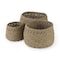 Homeroots Set of Three Brown Wicker Basket, 3PK 392153 - alternate 4