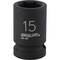 Channellock 1/2'' Drive 15 mm 6-Point Shallow Metric Impact Socket 315036 - alternate 1