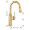 Blanco Empressa Bar Pull-Down Stream Only 1.5 GPM, Satin Gold 442983 - alternate 5