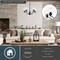 Vaxcel Bellwood 5-Light Black Chandelier, Glass Shade, Pendant Fixture for Dining Room H0311 - alternate 4