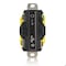 Leviton Flanged Locking Receptacle, L15-20R, 20 A, 250V AC, Three Phase, 3 Pole, Flush Mount, Yellow 24CM-20 - alternate 3