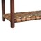 Homeroots 32" Brown Solid Wood Two Drawer Nightstand With Leather Shelf 651505 - alternate 10