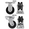 Hyw Products Heavy Duty Caster Set 4in V-Groove Wheels, 2 Rigid & 2 Swivel, 4PK 40-40R-A1-VG-2,40-40S-A1-VG-2 - alternate 3