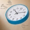 Clockswise Blue 14-In Analog Clock - Silent, Non-Ticking for Wall - Battery-Operated Perfect for Home QI004744.BL.14 - alternate 7