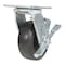 Vestil Rubber Swivel With Brake Caster 5 In. Diameter x 2 In. Width 440 Lb. Capacity Dark Black CST-VE-5X2MR-SWB - alternate 1