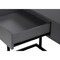 Homeroots 42" Gray and Black Wood and Metal Sled Computer Desk 489888 - alternate 8
