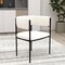 Leisuremod Cyril Collection Modern Chair in White Faux Fur CDCF22W - alternate 5
