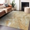Homeroots 8' X 10' Gold And Silver Abstract Washable Indoor Outdoor Area Rug 618367 - alternate 6