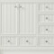 Homeroots 60" White Wood Double Bathroom Vanity With White And Gray Quartz Countertop 714296 - alternate 3