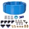 Wrightmaster Air Push to Connect Kit: Complete 1/2 in. (OD) / 3/8 in. (ID) x 100-Feet TPEE Tubing Air Piping Sys ZR-220504 - alternate 1
