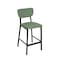 Bfm Seating Hamilton Side Barstool, Grade 3 Vinyl Seat & Back - Steel Frame - Sand Black Finish JS10B2008-2008SB - alternate 1