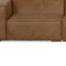 Homeroots 116" Brown Leather Modular Wood Sofa 641022 - alternate 7