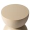 Leisuremod Sage Fiberstone Side Table, Half-Round Hourglass Design, Weatherproof, Fully Assembled SST16BG - alternate 9