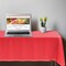 Smarty Had A Party 54 x 108 Red Rectangular Disposable Plastic Tablecloths 96 Tablecloths, 96PK 813270-RD-CASE - alternate 1