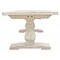 Homeroots 81" Antiqued White Solid Wood Trestle Base Dining Table 488689 - alternate 4