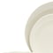 Homeroots White and Natural Sixteen Piece Round Ceramic Service For Four Dinnerware Set 534548 - alternate 6