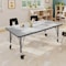 Flash Furniture Commercial Adjustable Height Rectangular Activity Table - Locking Casters-Gray XU-A2448-REC-GRY-T-P-CAS-GG - alternate 6