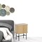 Homeroots 24" Natural Modern Sliding Door Nightstand 527615 - alternate 5