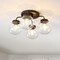 Jonathan Y Piper 18" 4-Light Farmhouse Rustic Iron/Glass LED Semi Flush Mount, Oil Rubbed Bronze/Clear JYL7569A - alternate 5