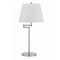 Homeroots 28" Nickel Metal Table Lamp With Off White Empire Shade 524682 - alternate 2