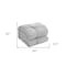 Homeroots Gray Queen Polyester 180 Thread Count Washable Down Comforter Set 528933 - alternate 5