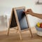 Vintiquewise 15-inch Wooden A-Frame Double-Sided Chalkboard and Menu Board Easel, Medium QI004935.M - alternate 4