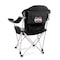 Picnic Time Family Of Brands NCAA Mississippi State Bulldogs Reclining Camp Chair - Beach ChairBlack with Gray Accents 803-00-175-384-0 - alternate 1