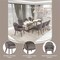Leisuremod Elias Dining Chair Upholstered in Leather Velvet and Powder Coated Iron Legs EDC21BR - alternate 6