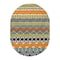 World Rug Gallery Contemporary Boho Indoor/Outdoor Area Rug 5 ft x 7 ft Oval Multi 5559MULTI5OV - alternate 4
