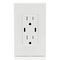 Leviton USBReceptacle, 15A, White, Thermoplastic T5636-W - alternate 8