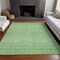 Homeroots 5' X 8' Green And Mint Green Tribal Washable Indoor Outdoor Area Rug 582597 - alternate 7