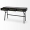 Homeroots 51" Black Writing Desk With Three Drawers 380232 - alternate 7