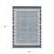 Homeroots 10' X 14' Navy Blue And Denim Blue Striped Washable Indoor Outdoor Area Rug 610491 - alternate 6