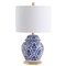 Jonathan Y Gretchen 25" Classic Traditional Ginger Jar Ceramic/Metal LED Table Lamp, Blue/White JYL3051A - alternate 8
