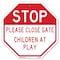 Signmission Stop Please Close Gate Children at, 6 Inch X 6 Inch, Plastic Sign OC-P-6-270 - alternate 1